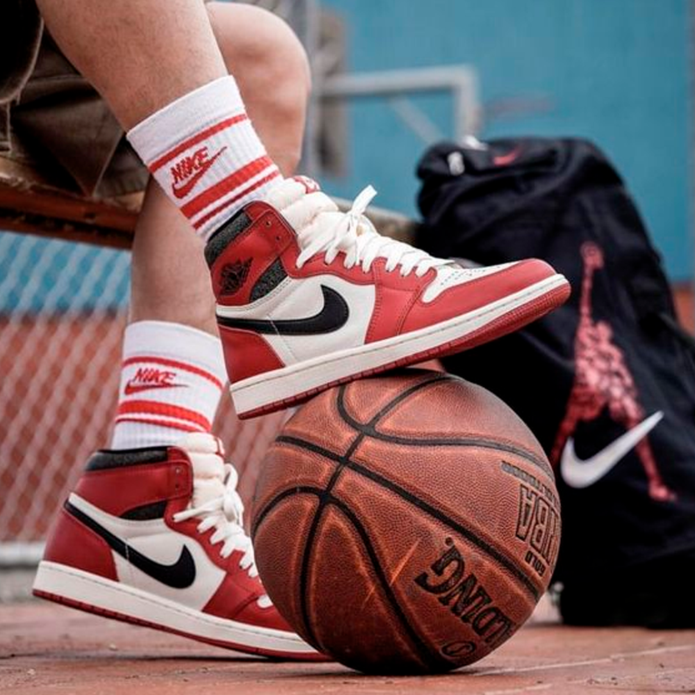 Zapatilla Jordan1, vista de frente